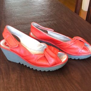 $$REDUCED!!! Fly London “Devil Red” sandal